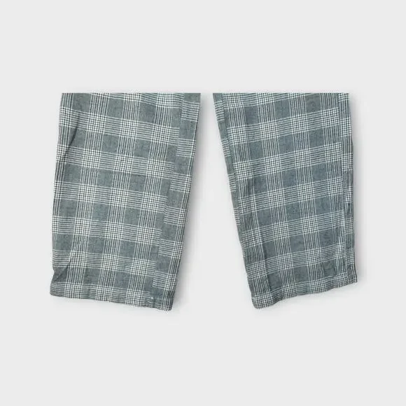 Womens American Eagle Super High Rise Baggy Wide Leg Pants Black White 6 LONG - Picture 4 of 7